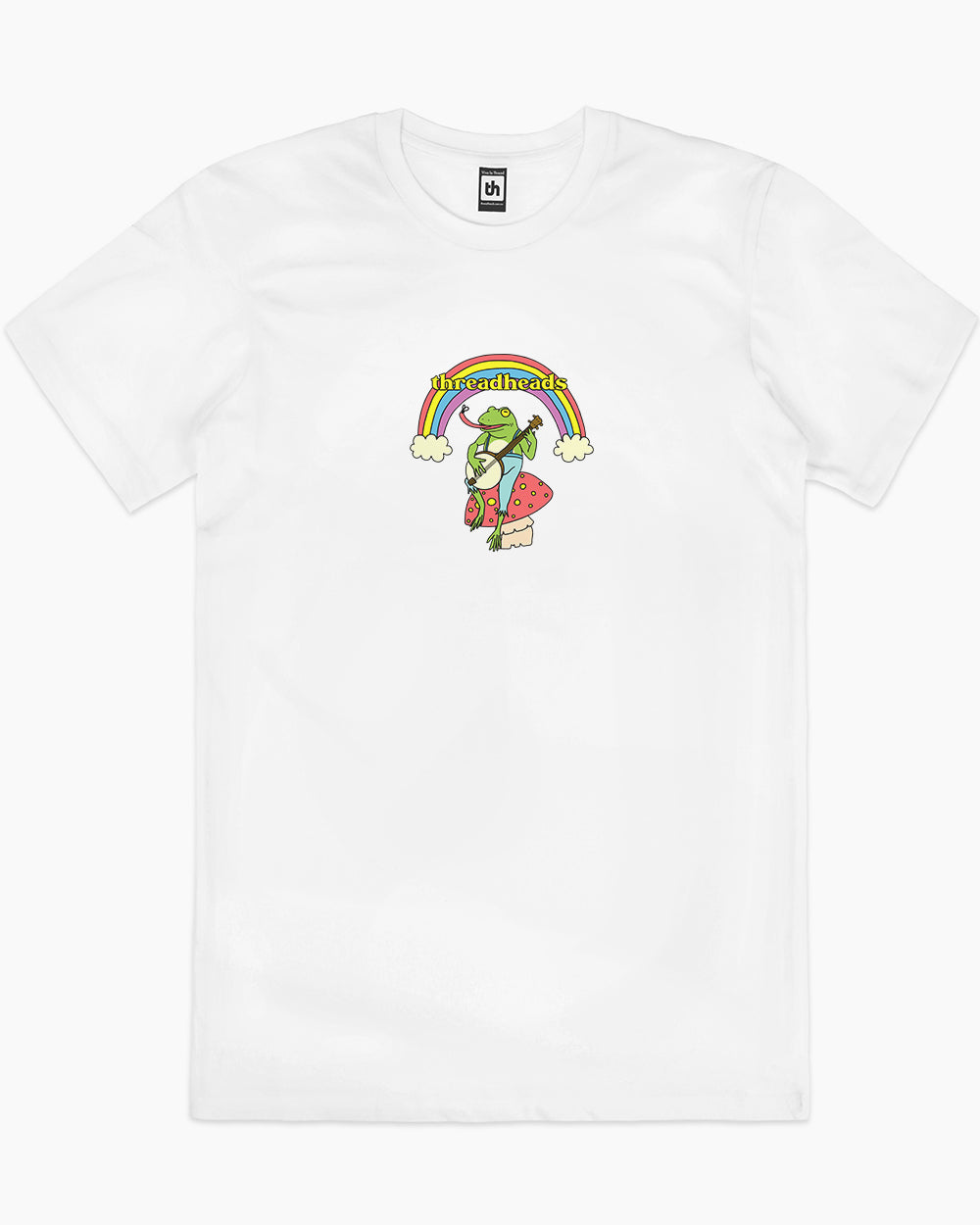 Banjo Playing Frog T-Shirt Europe Online #colour_white