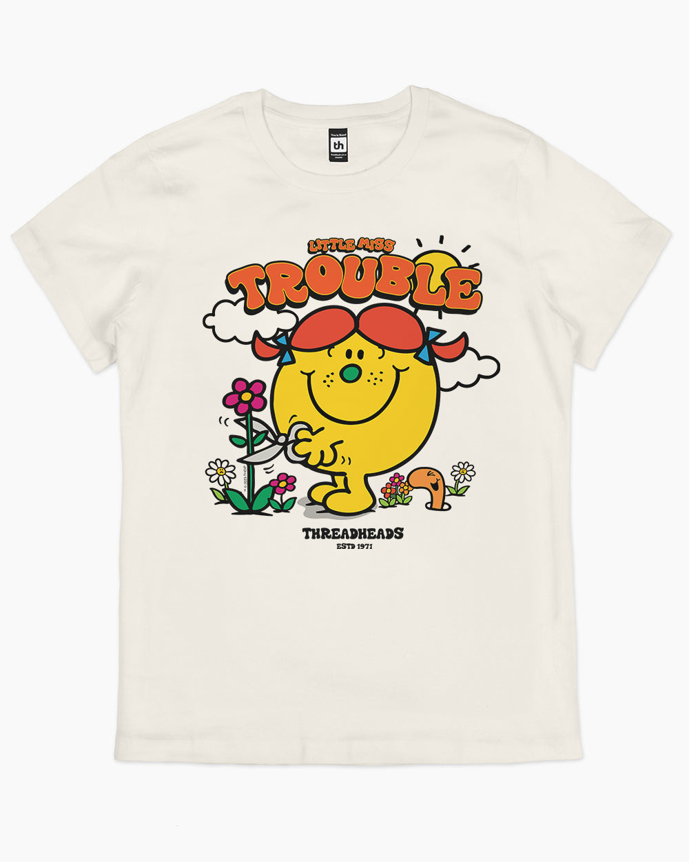 Little Miss Trouble T-Shirt Australia Online #colour_natural