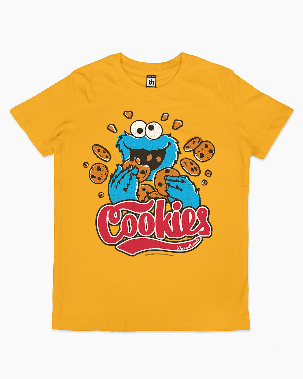 Cookie Monster Cookies Kids T-Shirt Europe Online #colour_yellow