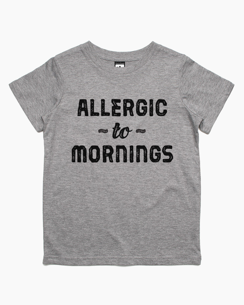 Allergic to Mornings Kids T-Shirt Europe Online #colour_grey
