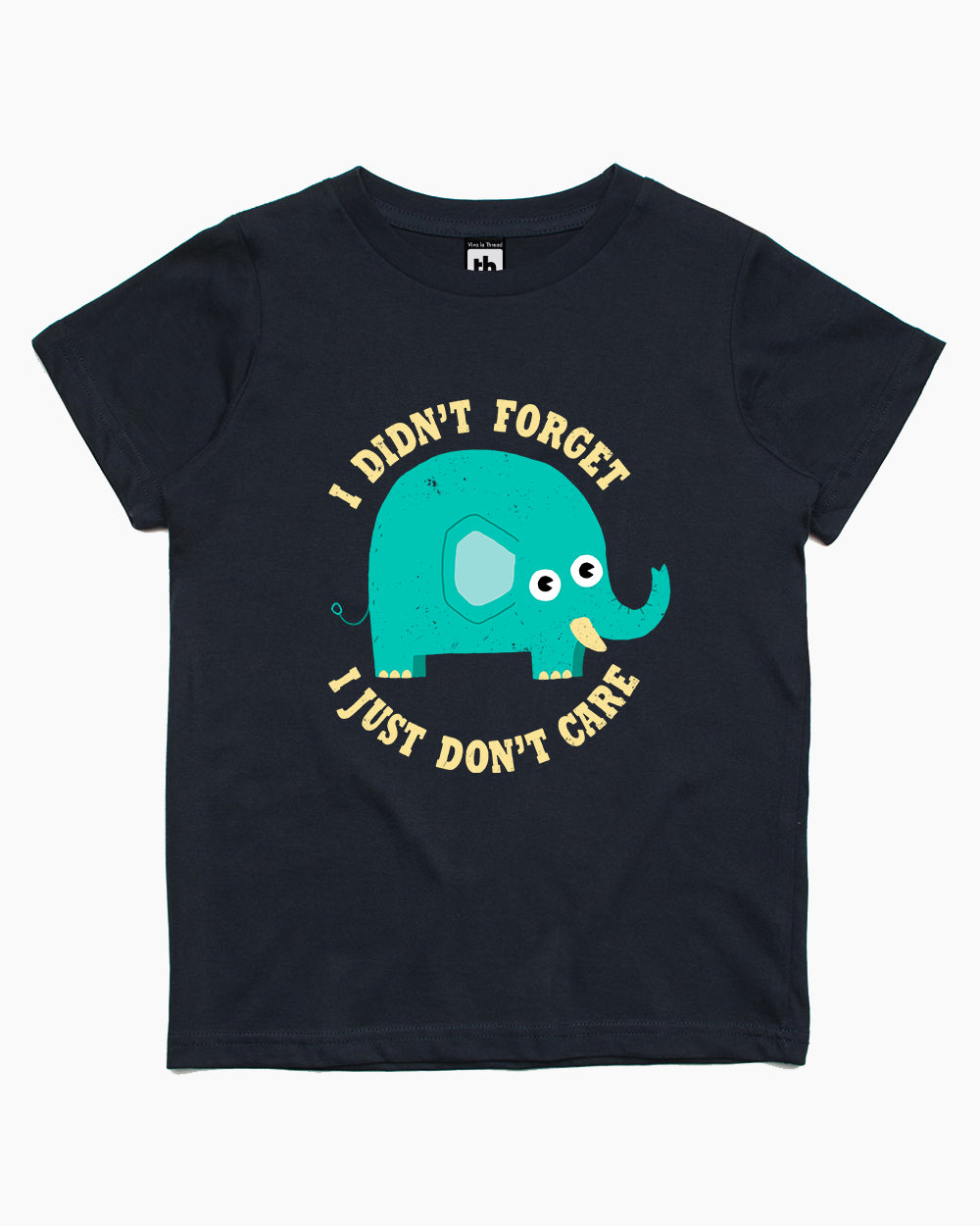 An Elephant Never Cares Kids T-Shirt Europe Online #colour_navy