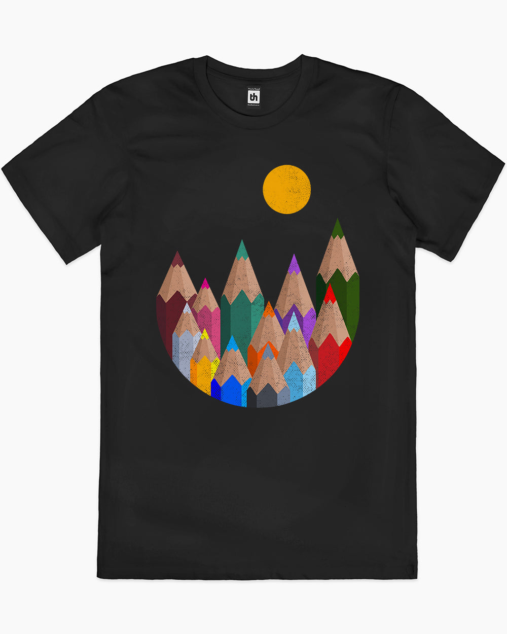 12 Colour Mountains T-Shirt Europe Online #colour_black
