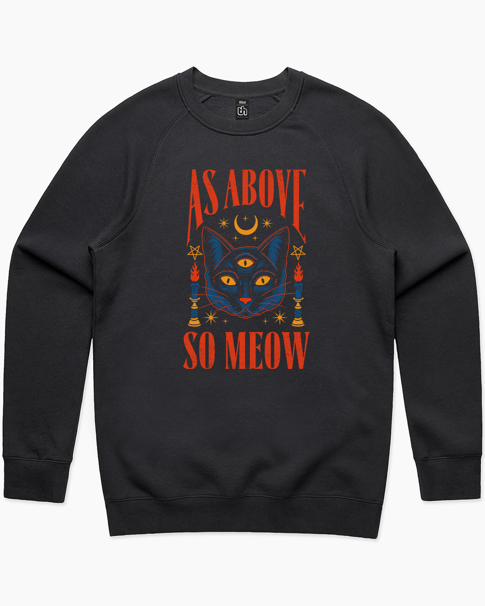 As Above So Meow Sweater Europe Online #colour_black