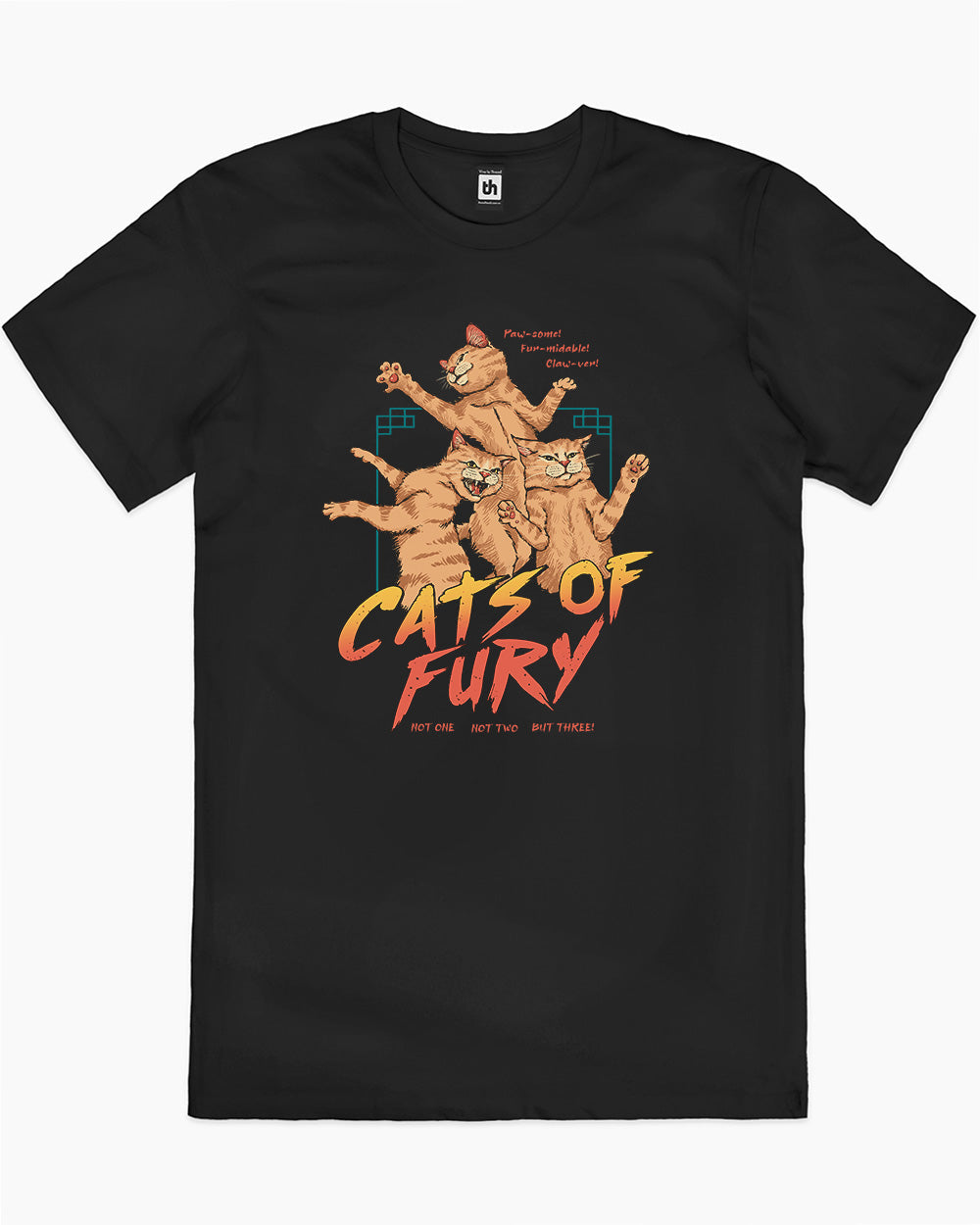 Cats of Fury T-Shirt Europe Online #colour_black