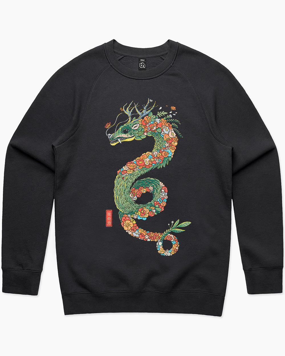 Flower Dragon Sweater Europe Online #colour_black