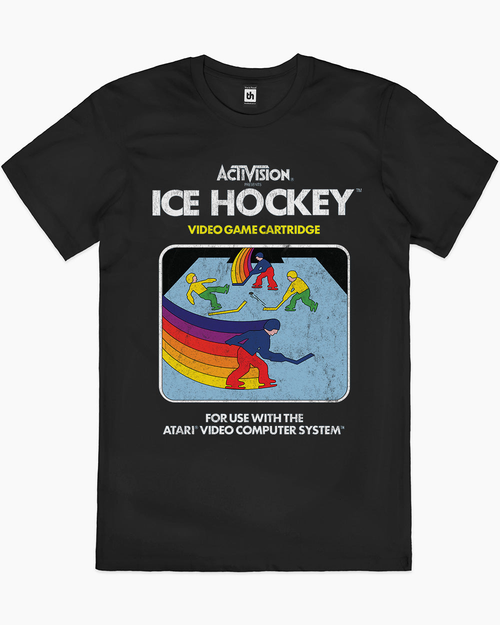 Ice Hockey Vintage T-Shirt Europe Online #colour_black