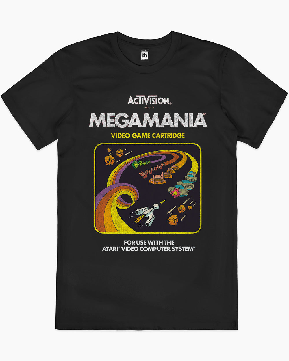 Megamania Vintage T-Shirt Europe Online #colour_black