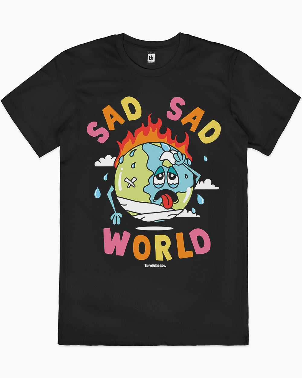 Sad Sad World T-Shirt Europe Online #colour_black