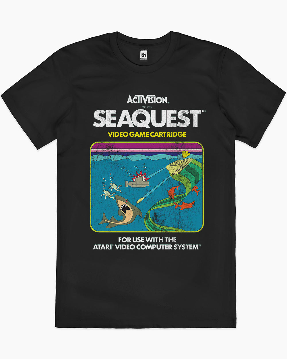 Seaquest Vintage T-Shirt Europe Online #colour_black