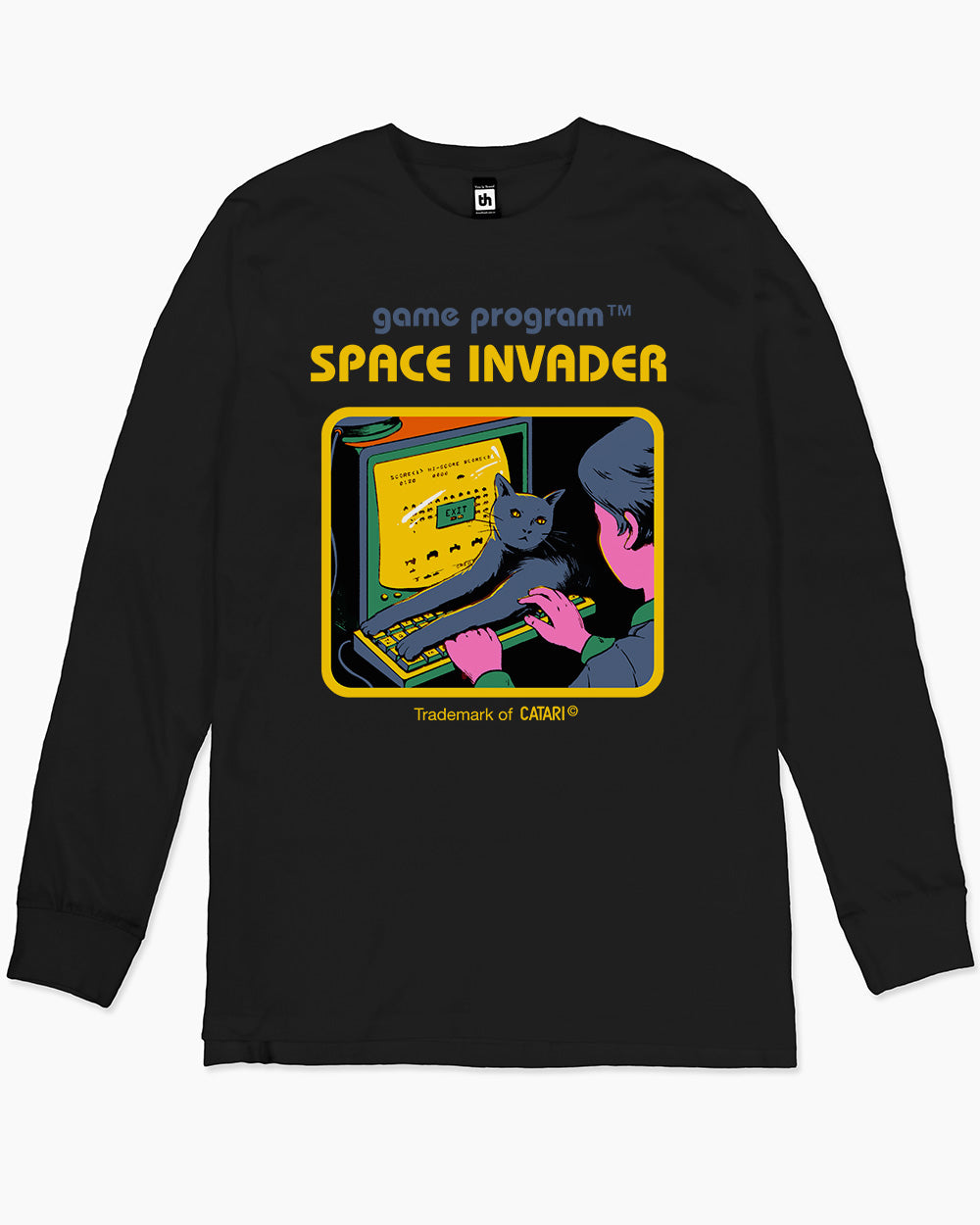 Space Invader Long Sleeve Australia Online #colour_black