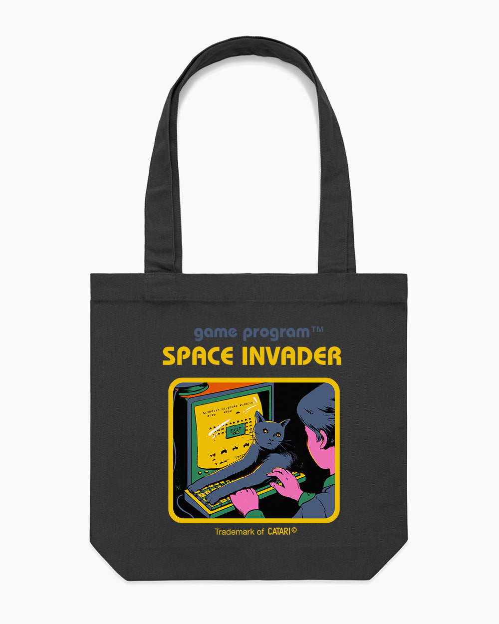 Space Invader Tote Bag Europe Online #colour_black