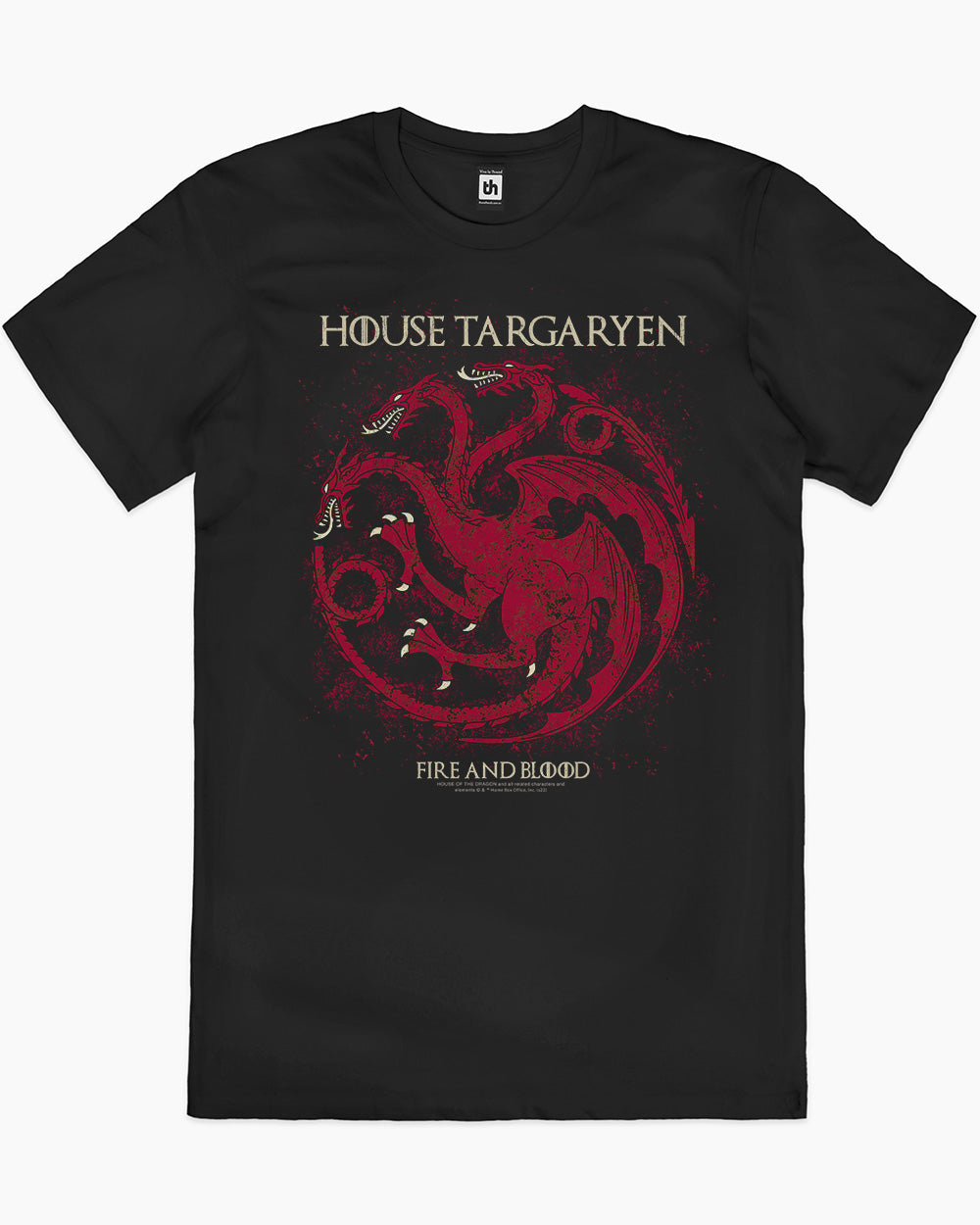 Targaryen Sigil T-Shirt Australia Online #colour_black