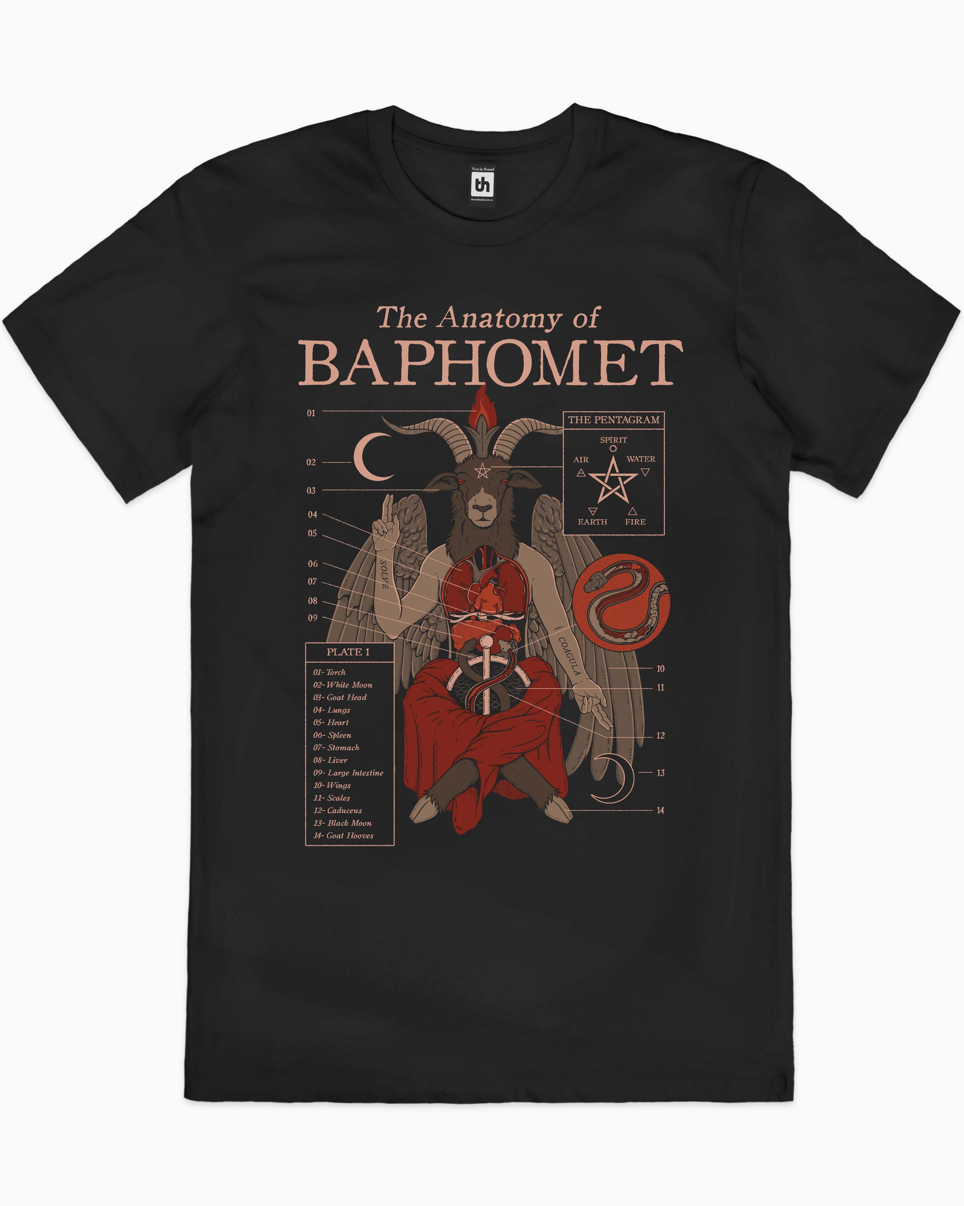 The Anatomy Of Baphomet T-Shirt Europe Online #colour_black
