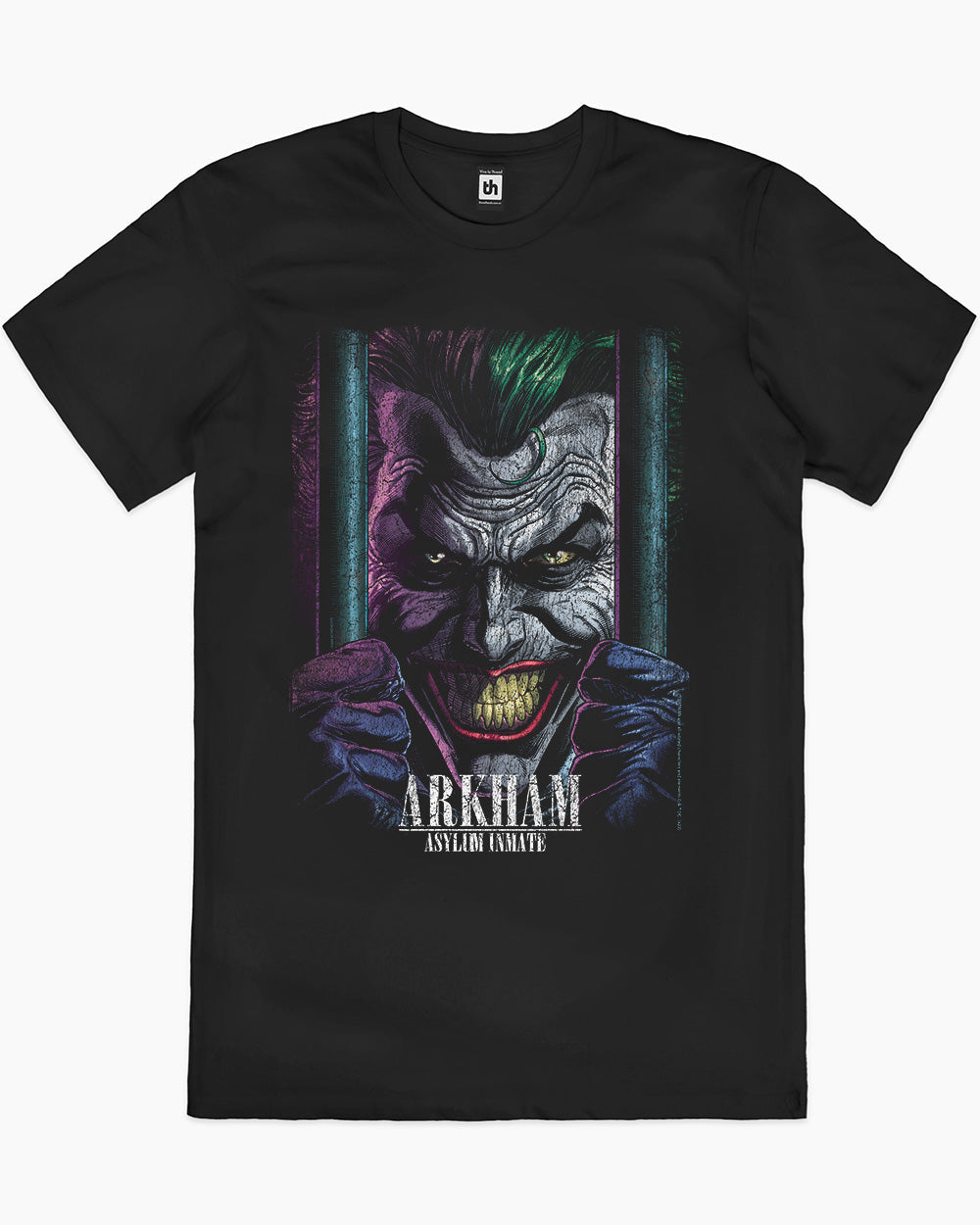 The Joker Arkham T-Shirt Australia Online #colour_black