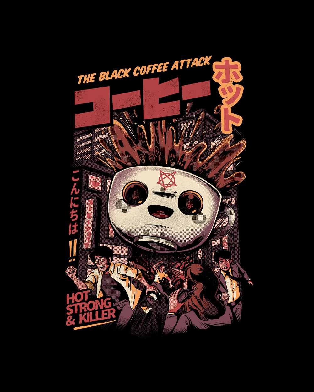 Black Coffee Kaiju Sweater Europe Online #colour_black