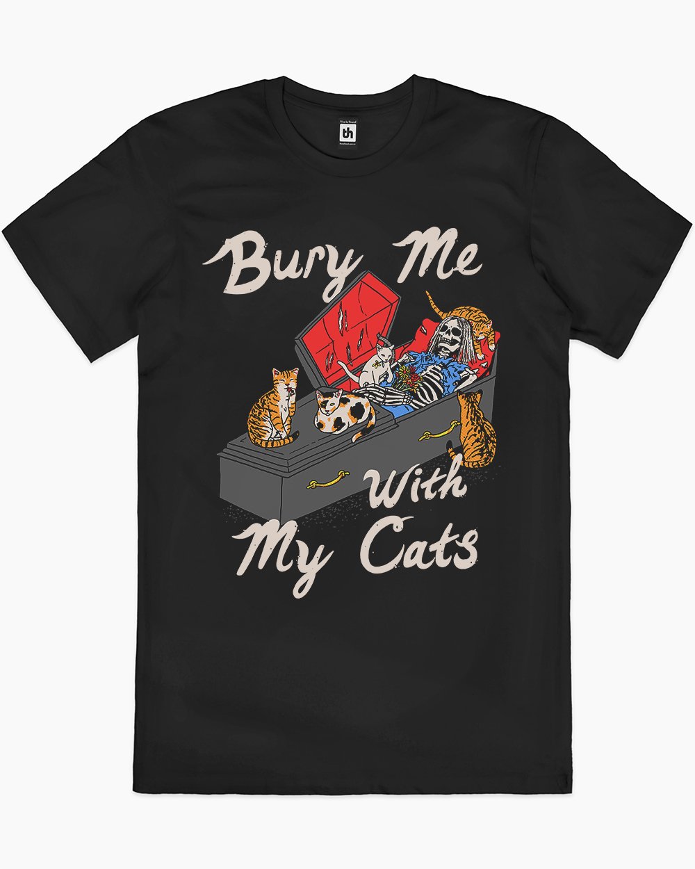 Bury Me With My Cats T-Shirt Europe Online #colour_black