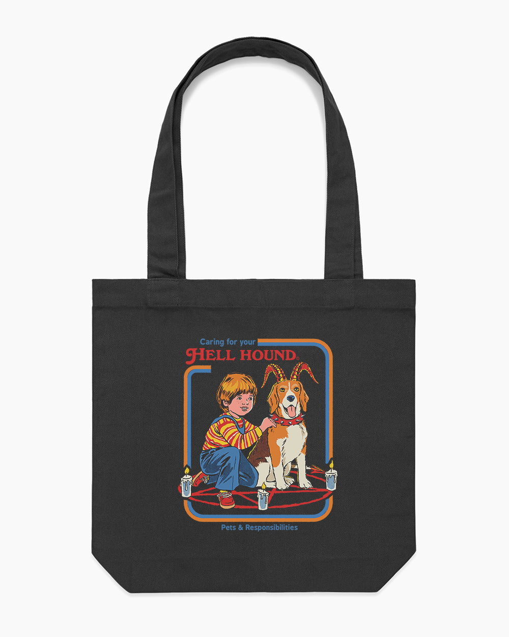 Caring For Your Hell Hound Tote Bag Europe Online #colour_black