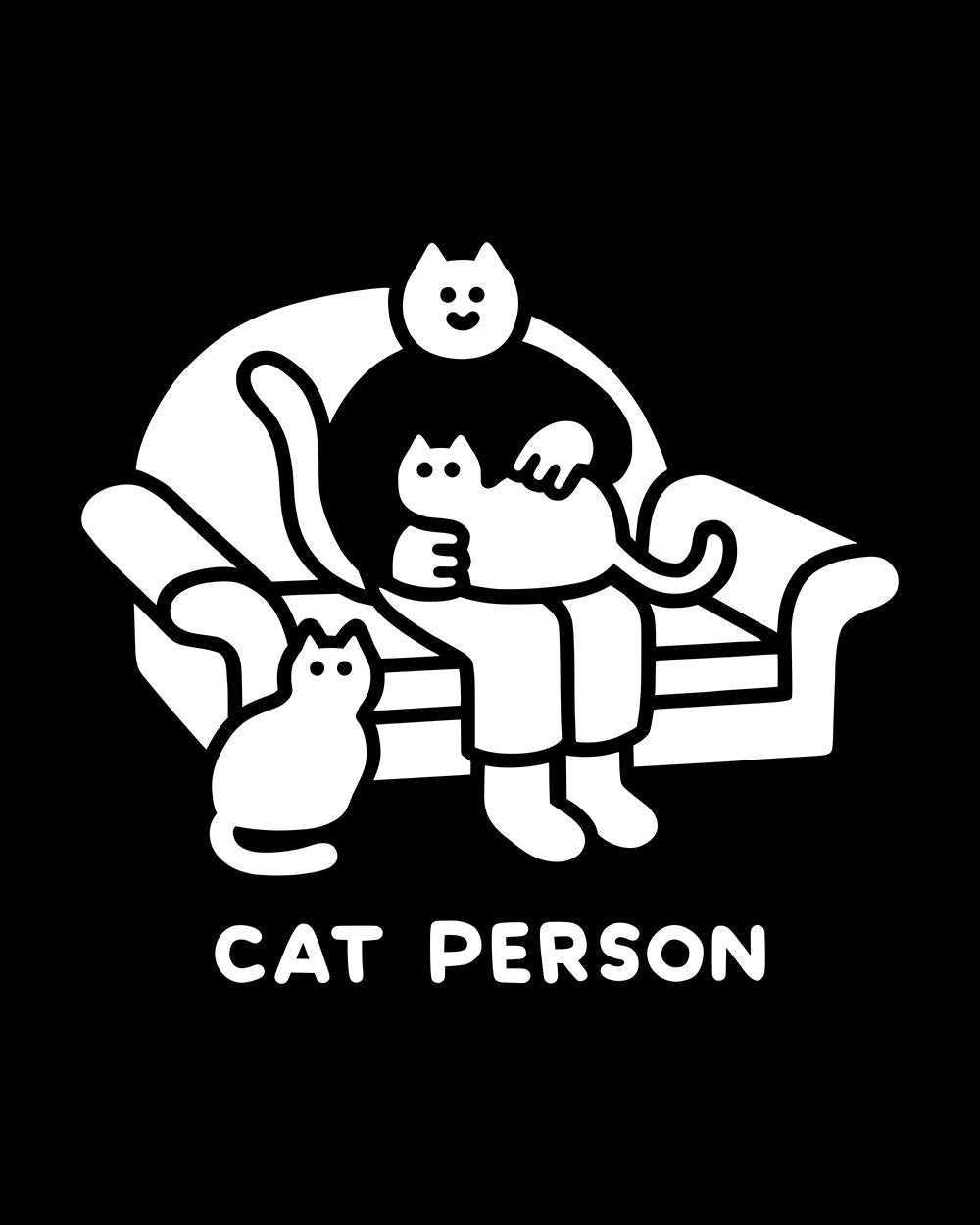 Cat Person T-Shirt Europe Online #colour_black