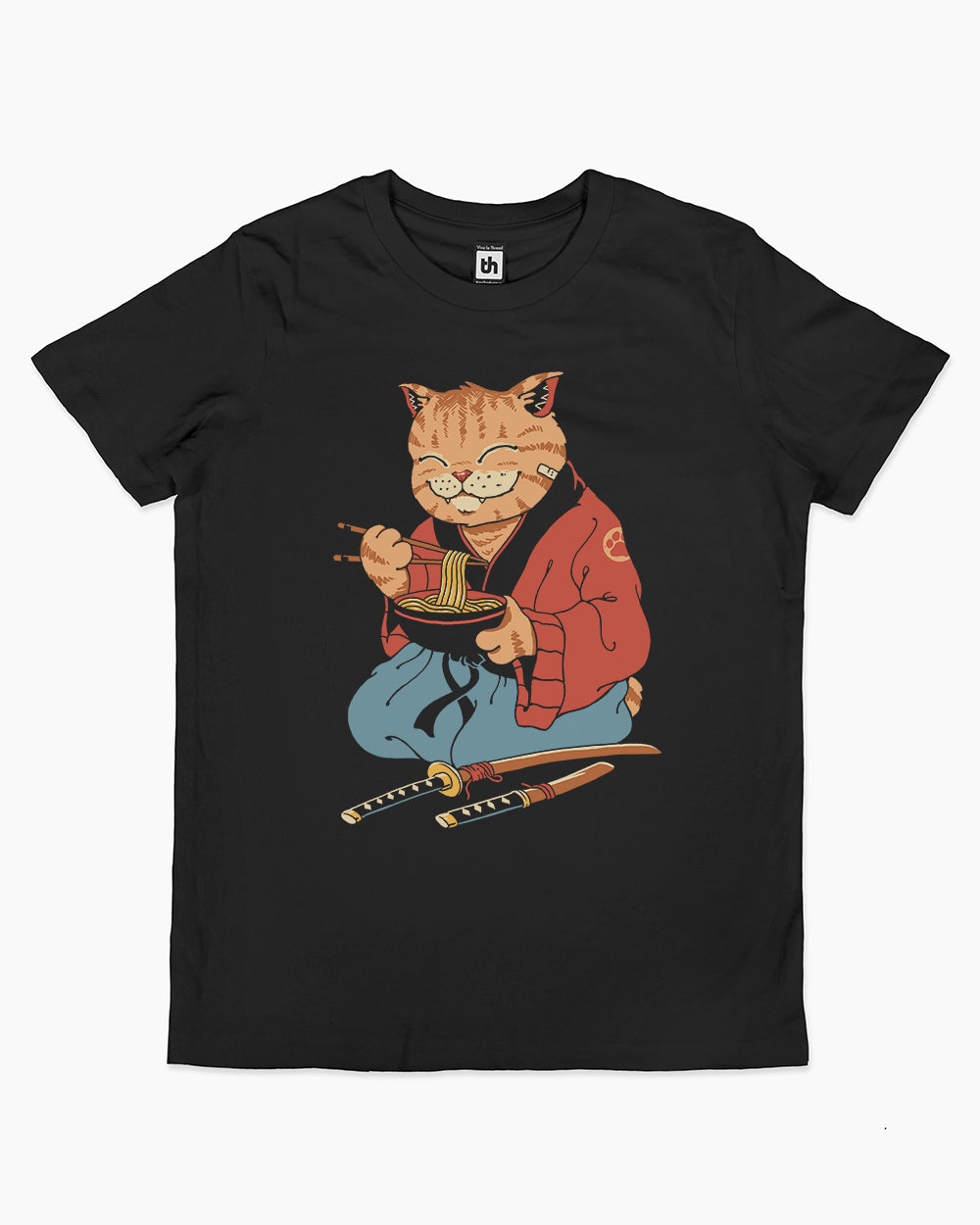 Cat Ramen Kids T-Shirt Europe Online #colour_black