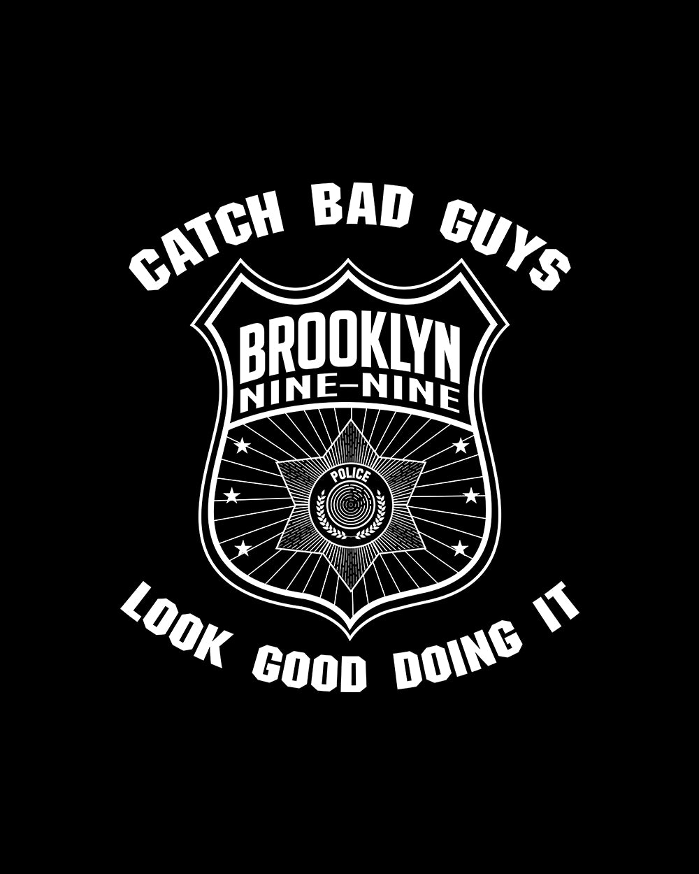 Brooklyn Nine-Nine Catch Bad Guys Long Sleeve Australia Online #colour_black