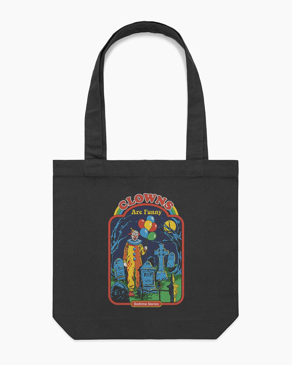 Clowns are Funny Tote Bag Europe Online #colour_black
