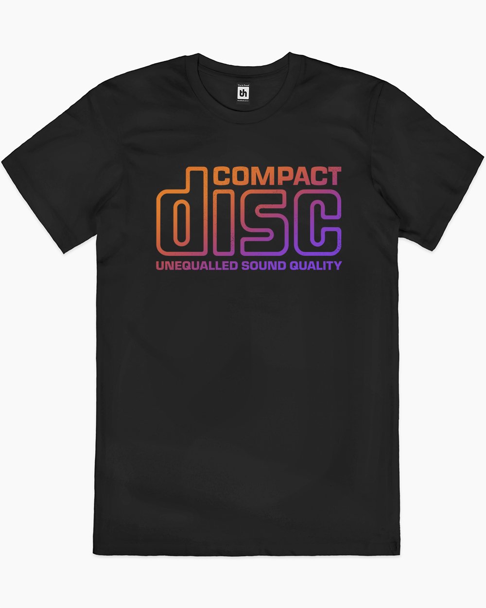 Compact Disc T-Shirt Australia Online #colour_black