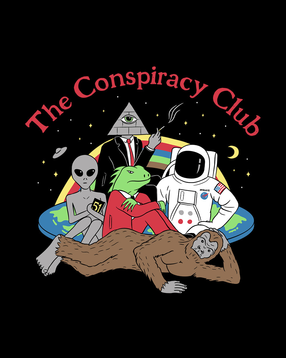 The Conspiracy Club T-Shirt Europe Online #colour_black