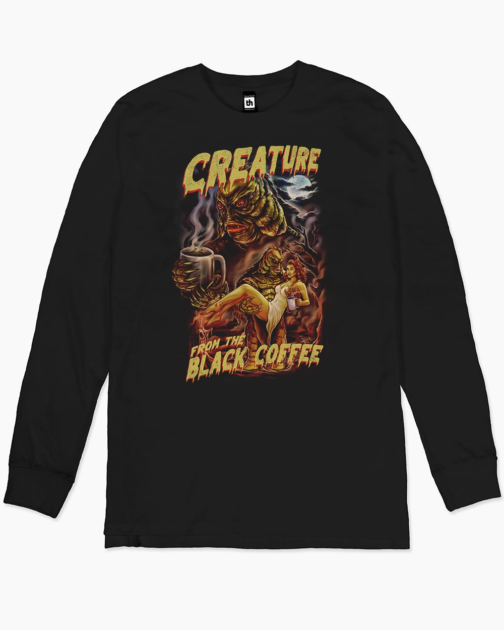 Creature from the Black Coffee Long Sleeve Europe Online #colour_black