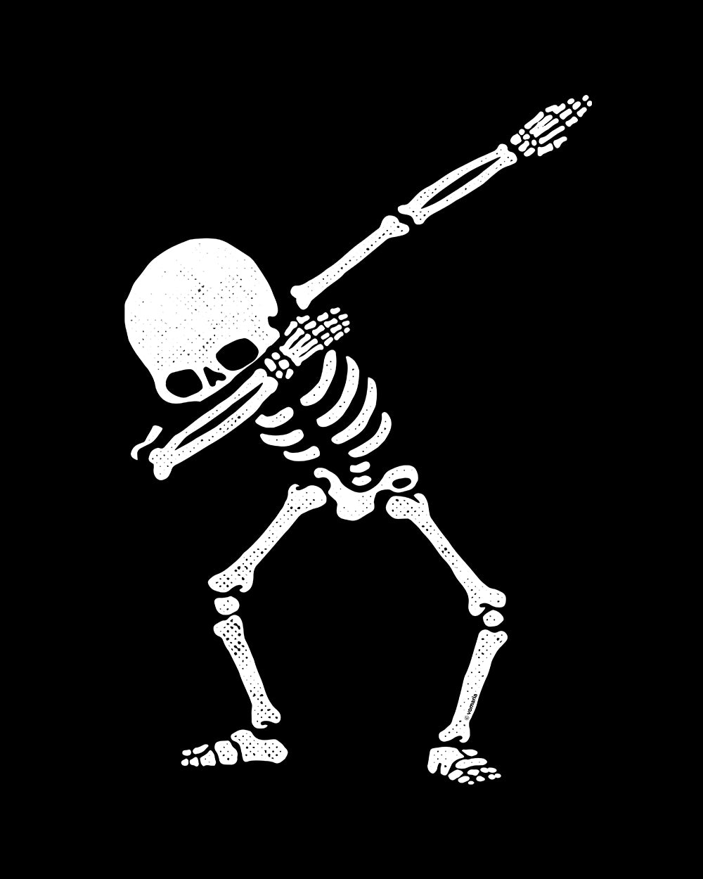Dabbing Skeleton Kids T-Shirt Australia Online #colour_black