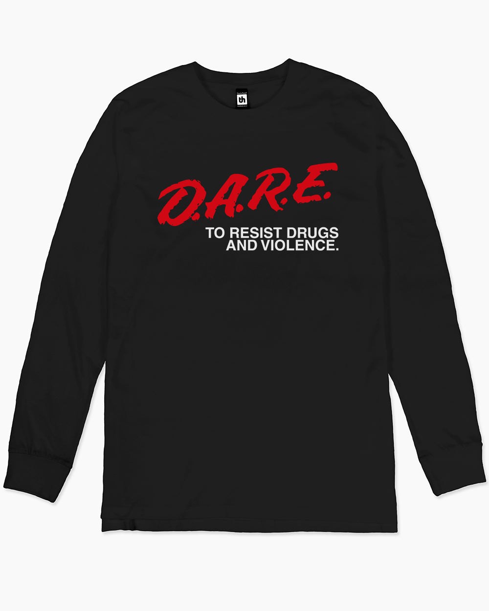 DARE to Resist Drugs and Violence Long Sleeve Australia Online #colour_black