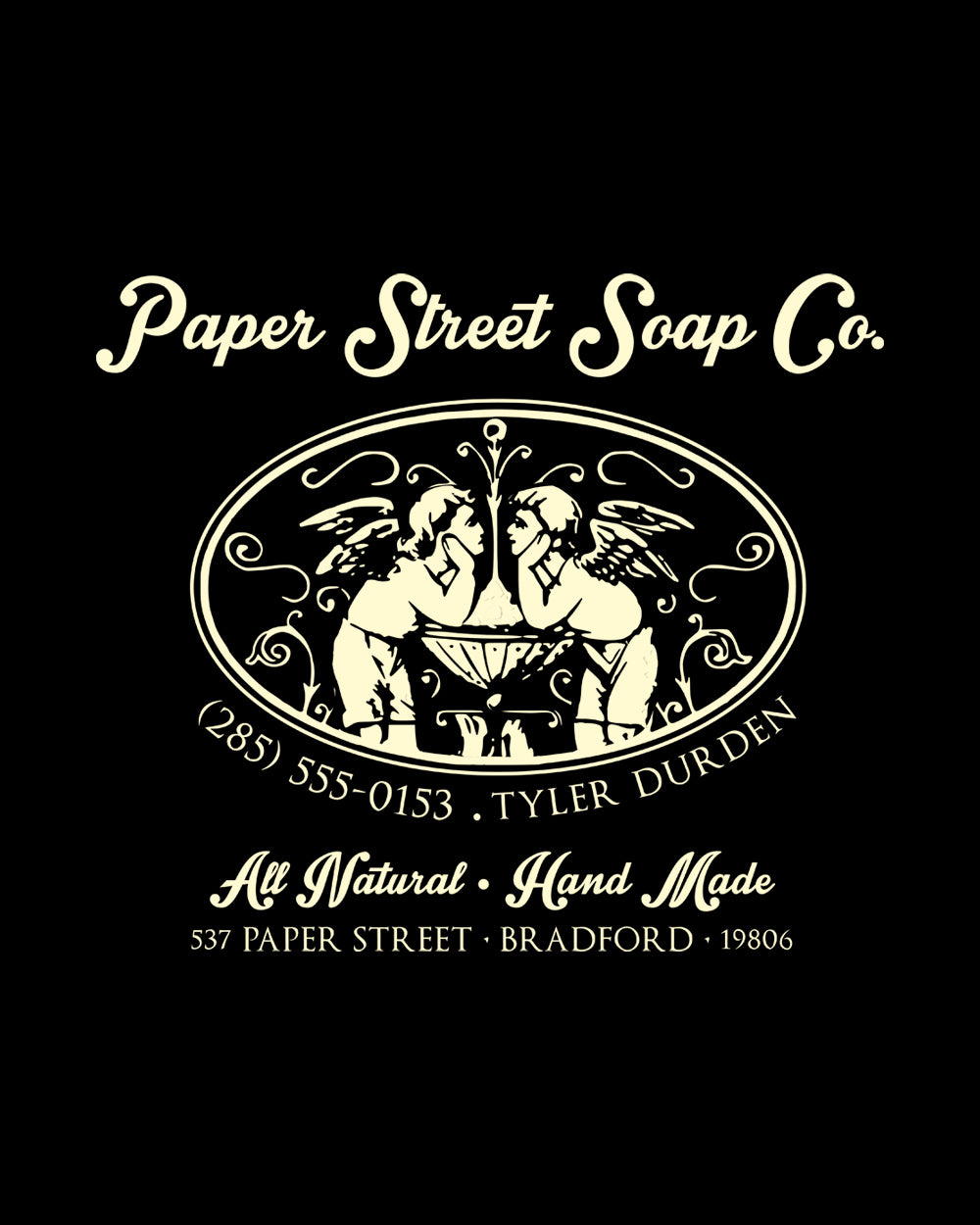Paper Street Soap Co. Fight Club T-Shirt Europe Online #colour_black