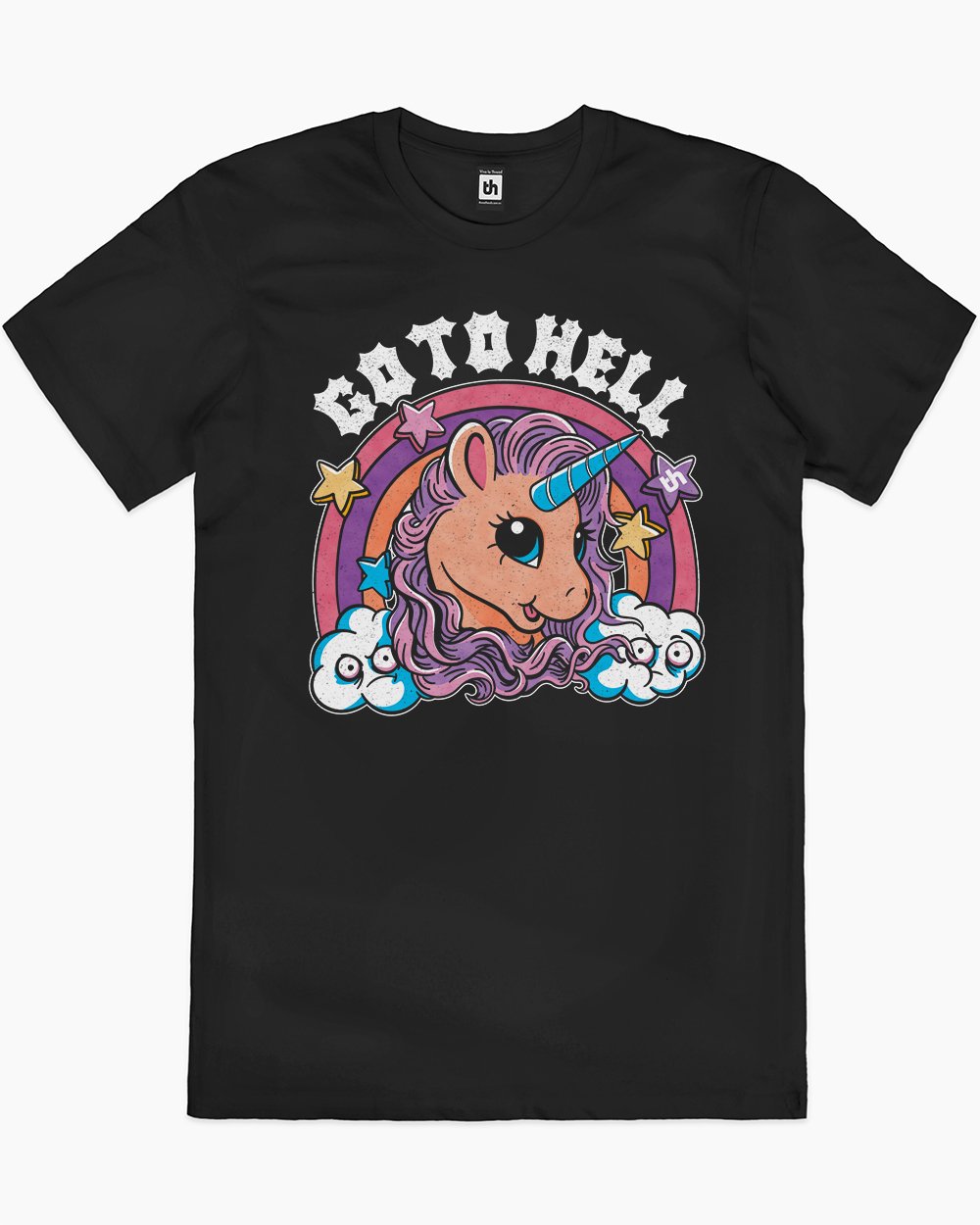 Go to Hell Unicorn T-Shirt Europe Online #colour_black