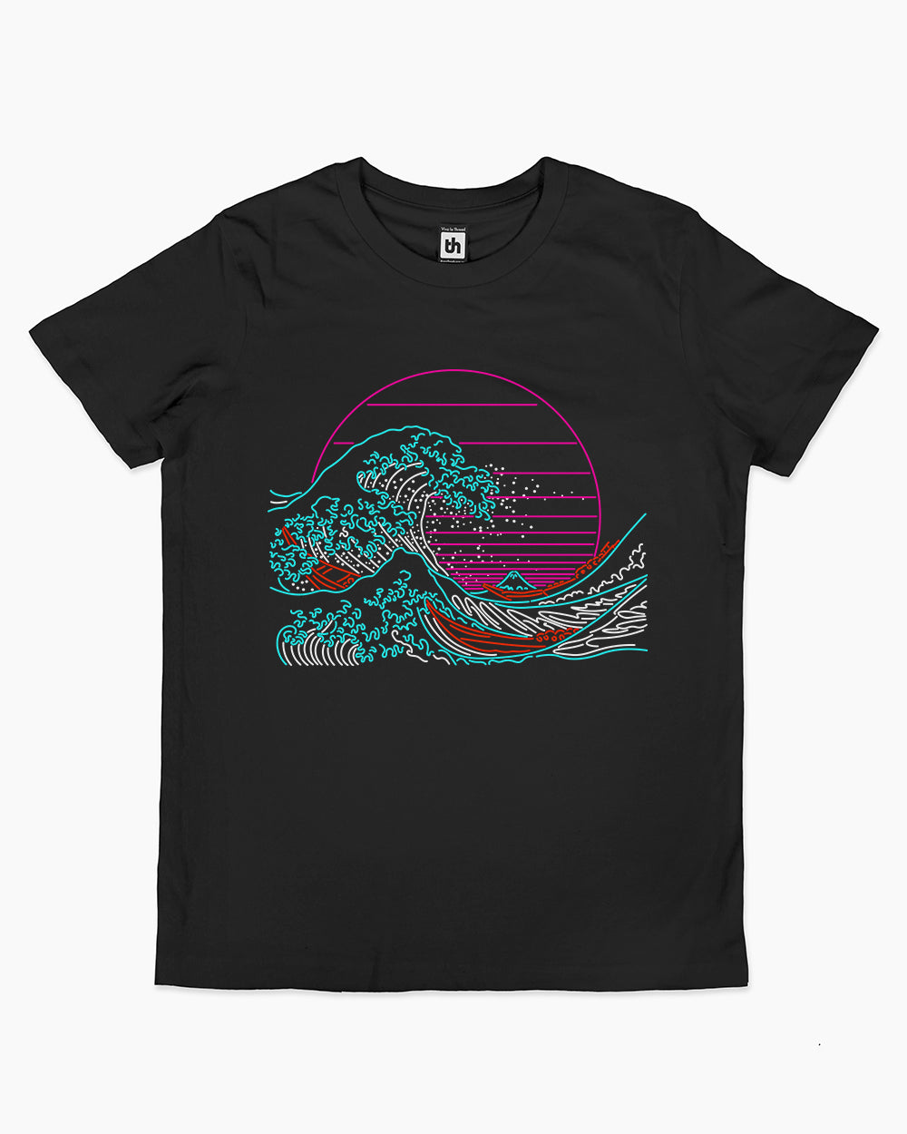 Great Neon Wave Kids T-Shirt Europe Online #colour_black