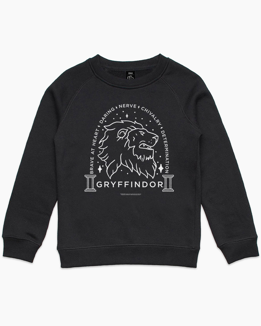 Gryffindor Monochrome Kids Sweater Australia Online #colour_black