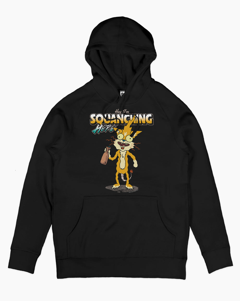 Hey I'm Squanching Here Hoodie Europe Online #colour_black