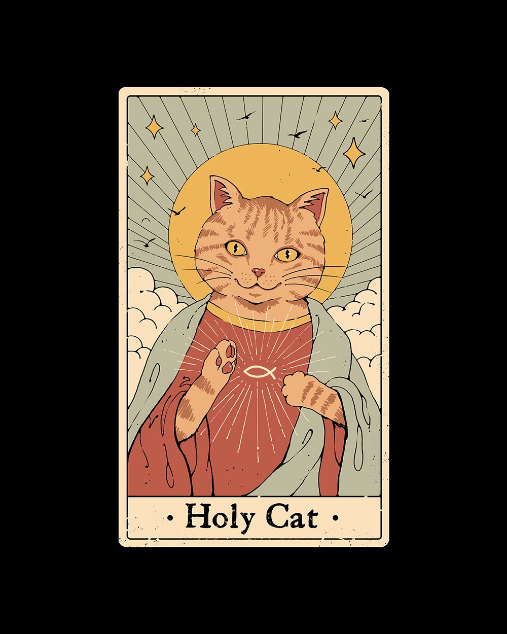 Holy Cat Hoodie Europe Online #colour_black