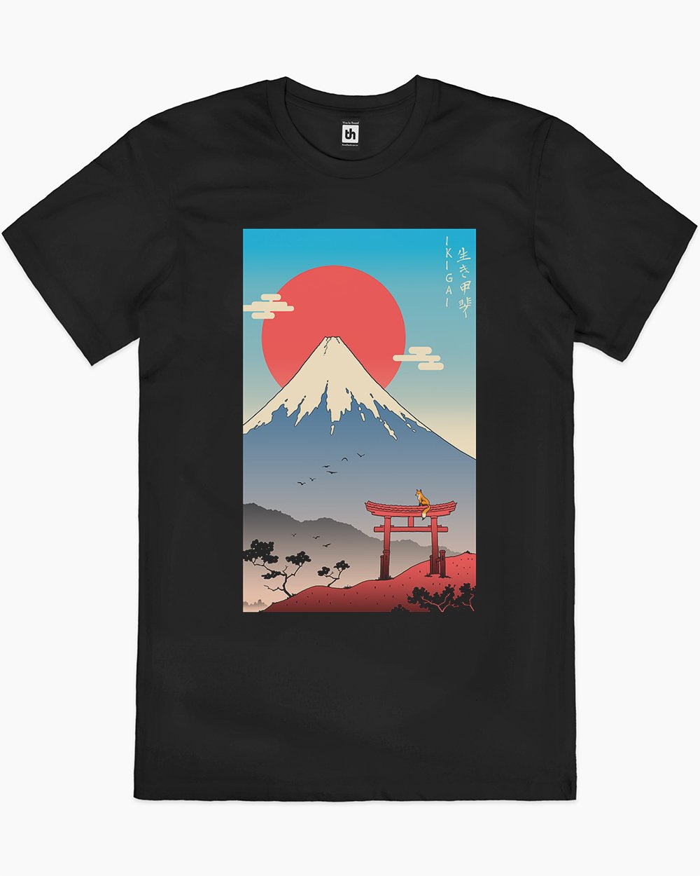 Ikigai in Mt Fuji T-Shirt Europe Online #colour_black