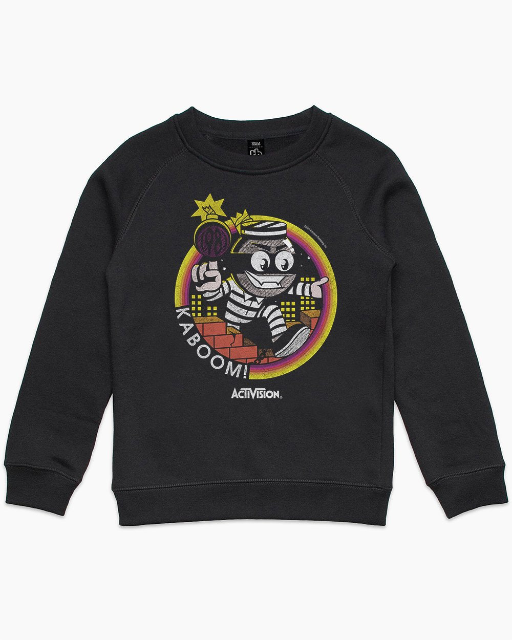 Kaboom Bomb Kids Sweater Australia Online #colour_black