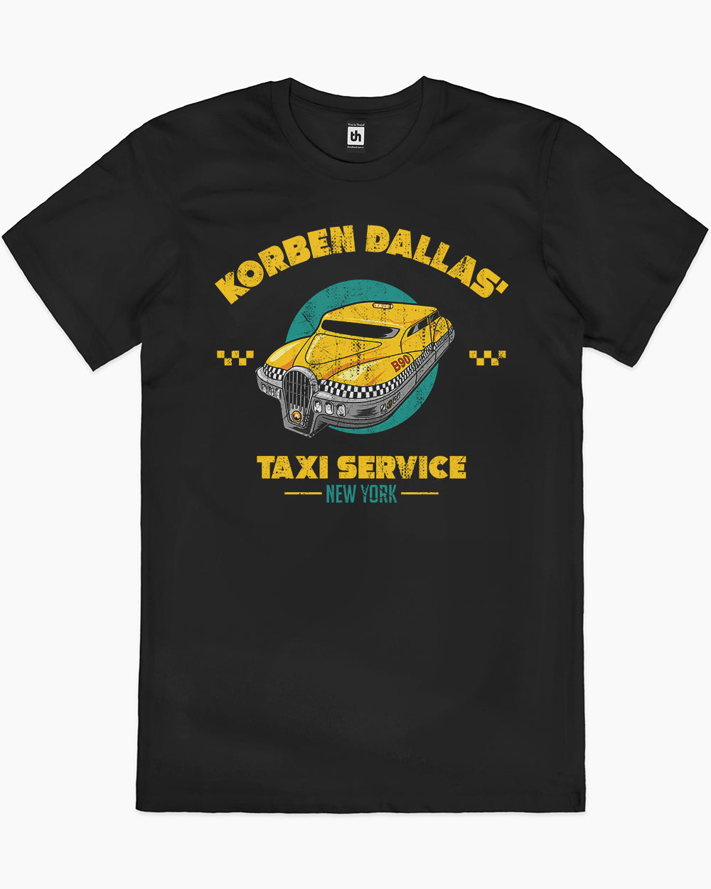 Korben Dallas' Taxi Service T-Shirt Australia Online #colour_black