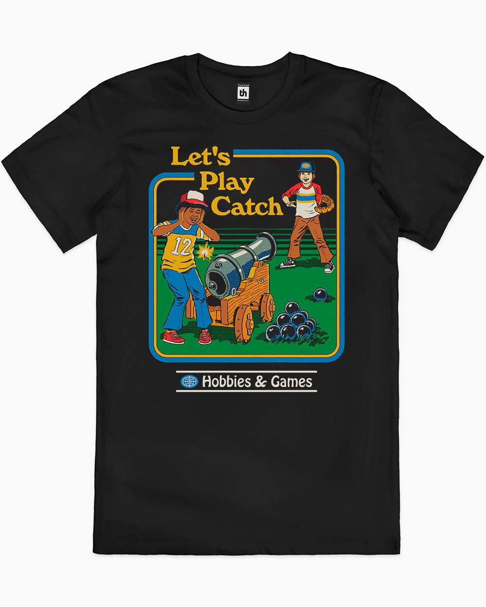 Let's Play Catch T-Shirt Europe Online #colour_black