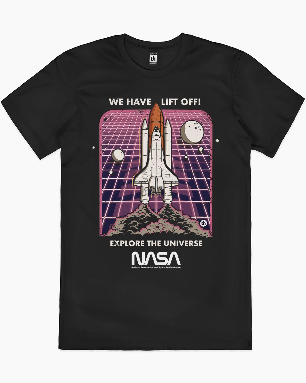 NASA Blast Off T-Shirt Europe Online #colour_black