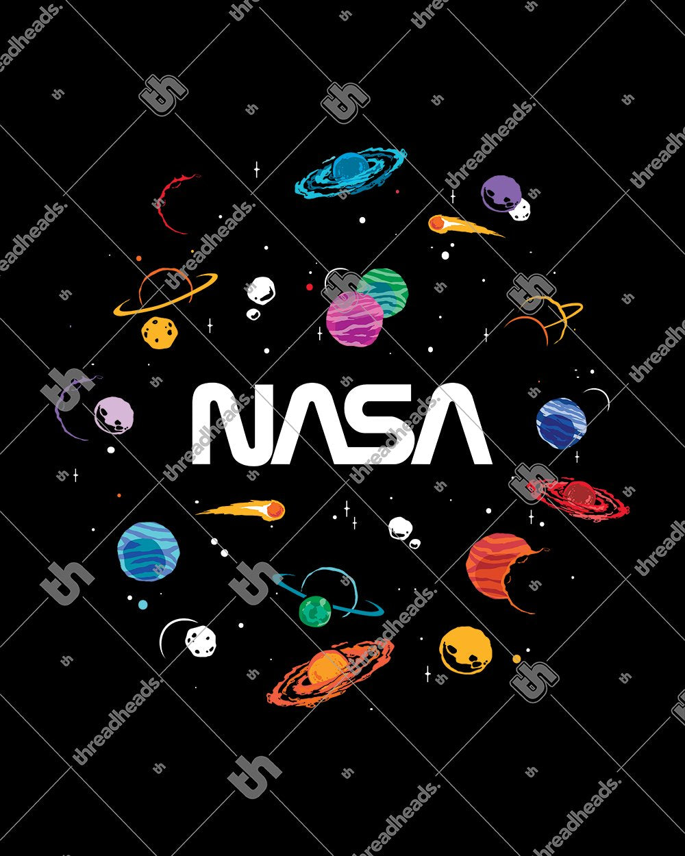 NASA Planets T-Shirt Europe Online #colour_black