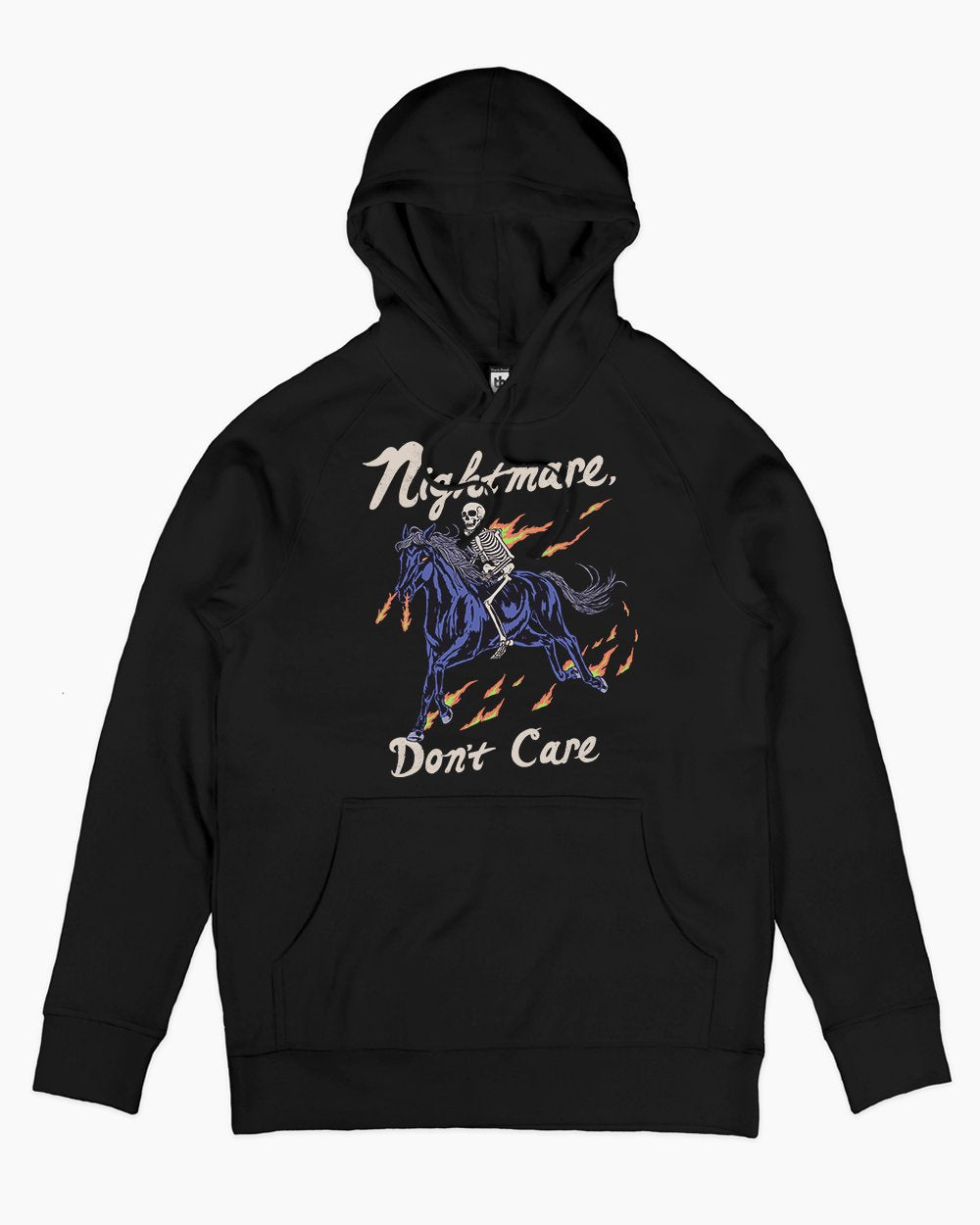 Nightmare Don't Care Hoodie Europe Online #colour_black