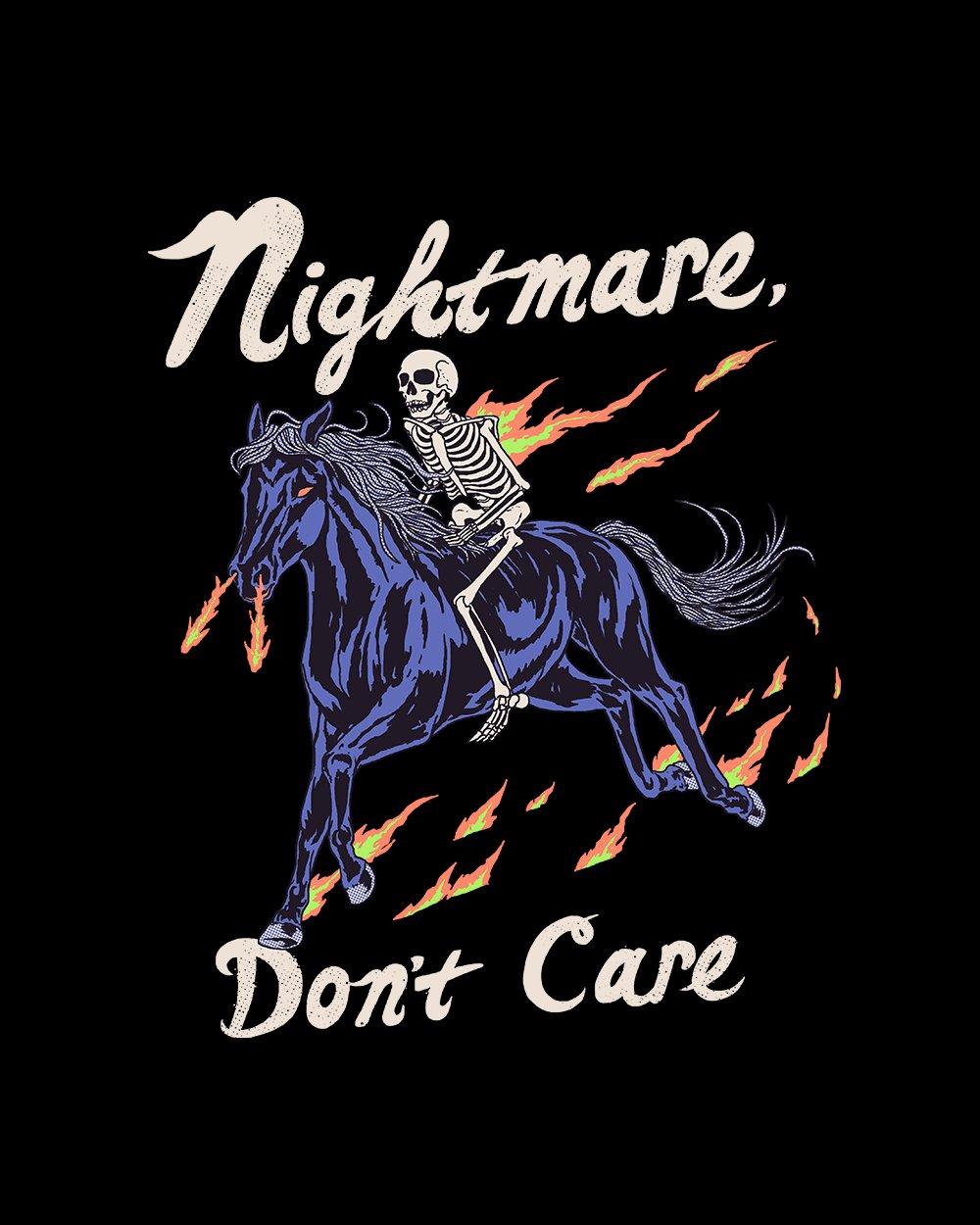 Nightmare Don't Care Hoodie Europe Online #colour_black