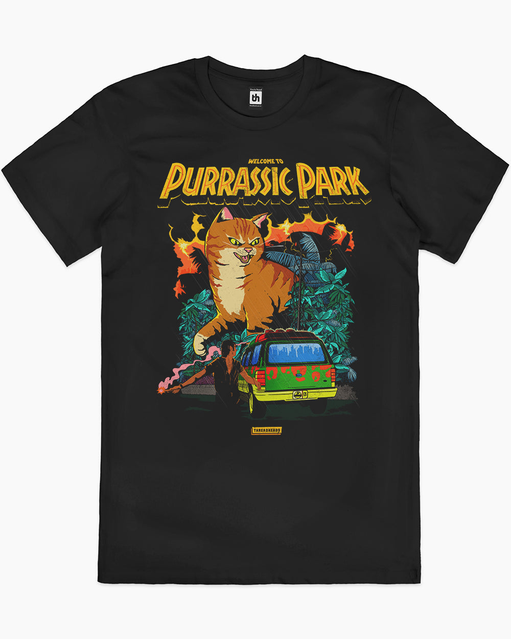 Purrassic Park T-Shirt Europe Online #colour_black