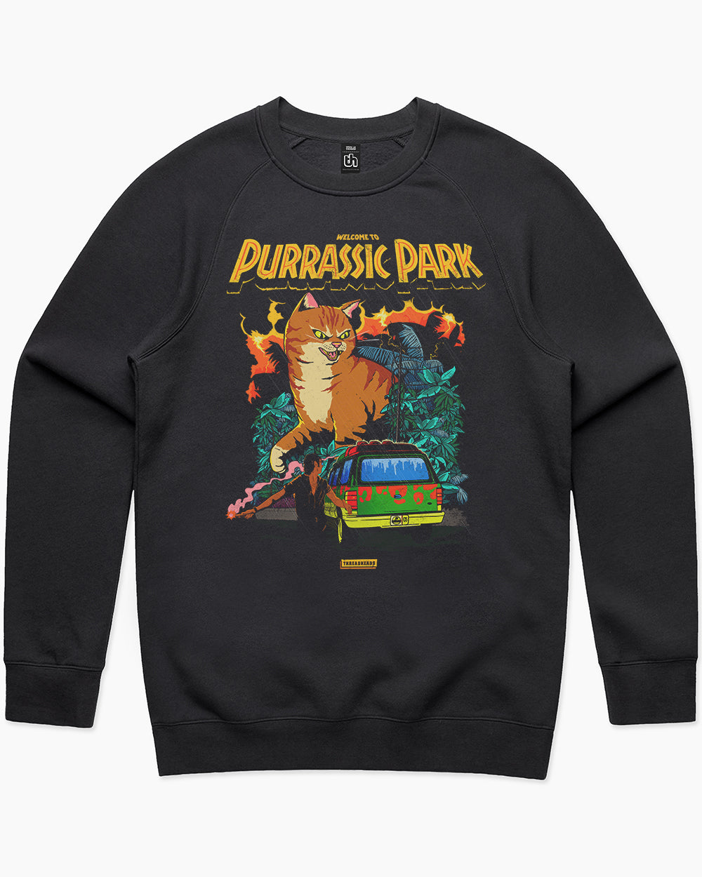 Purrassic Park Sweater Europe Online #colour_black