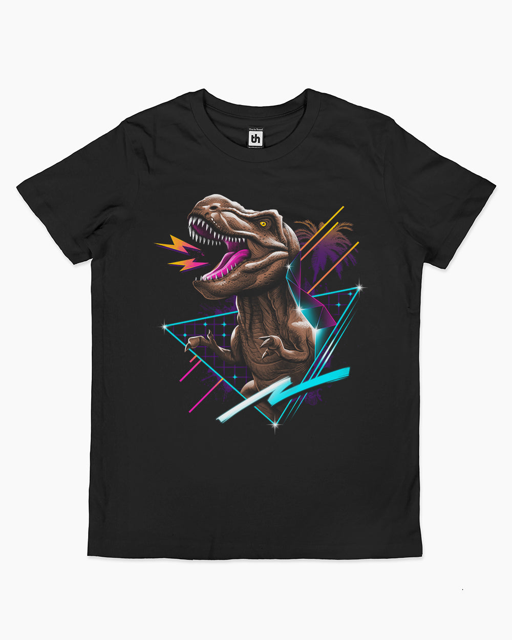 Rad T-Rex Kids T-Shirt Australia Online #colour_black