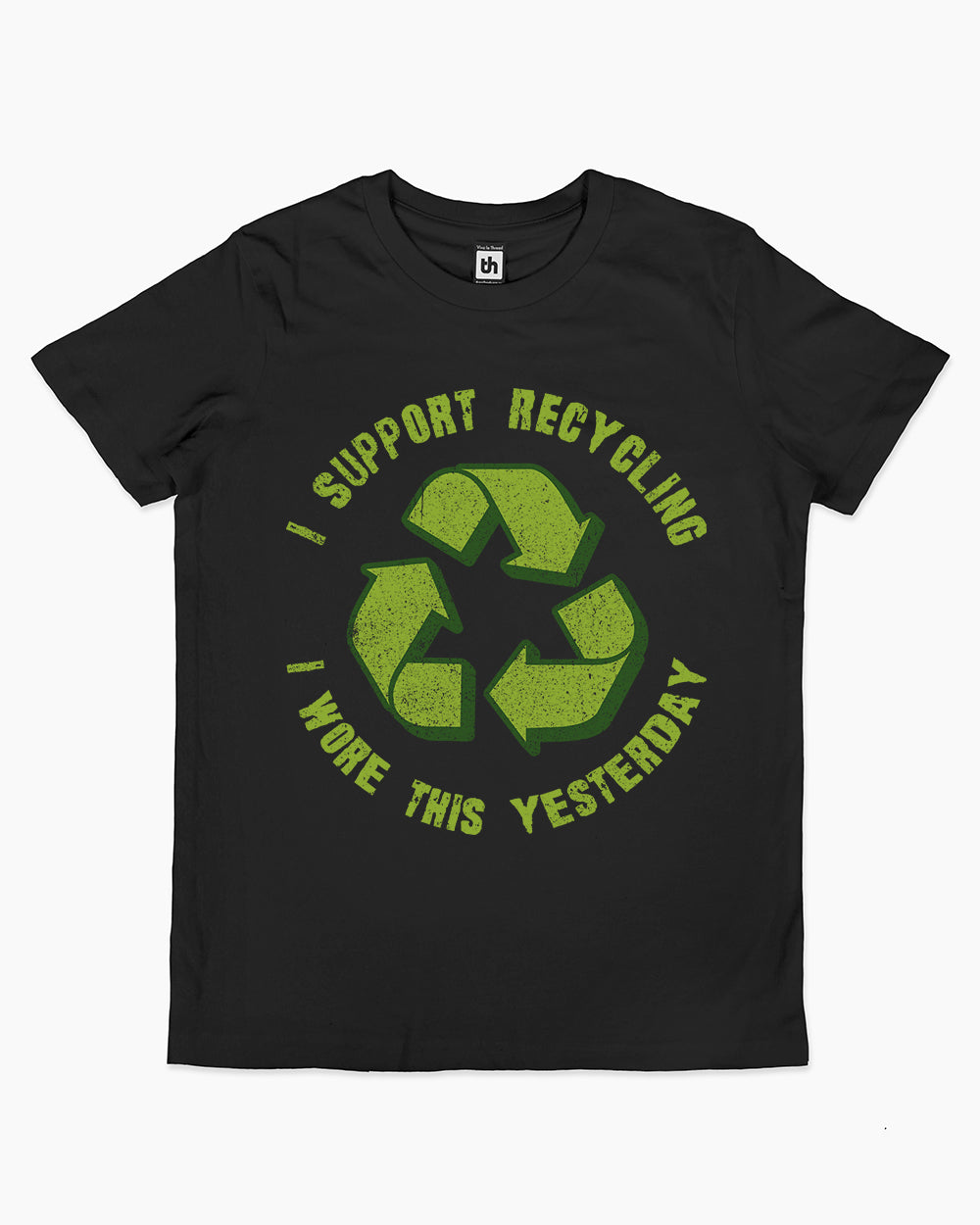 I Support Recycling Kids T-Shirt Europe Online #colour_black