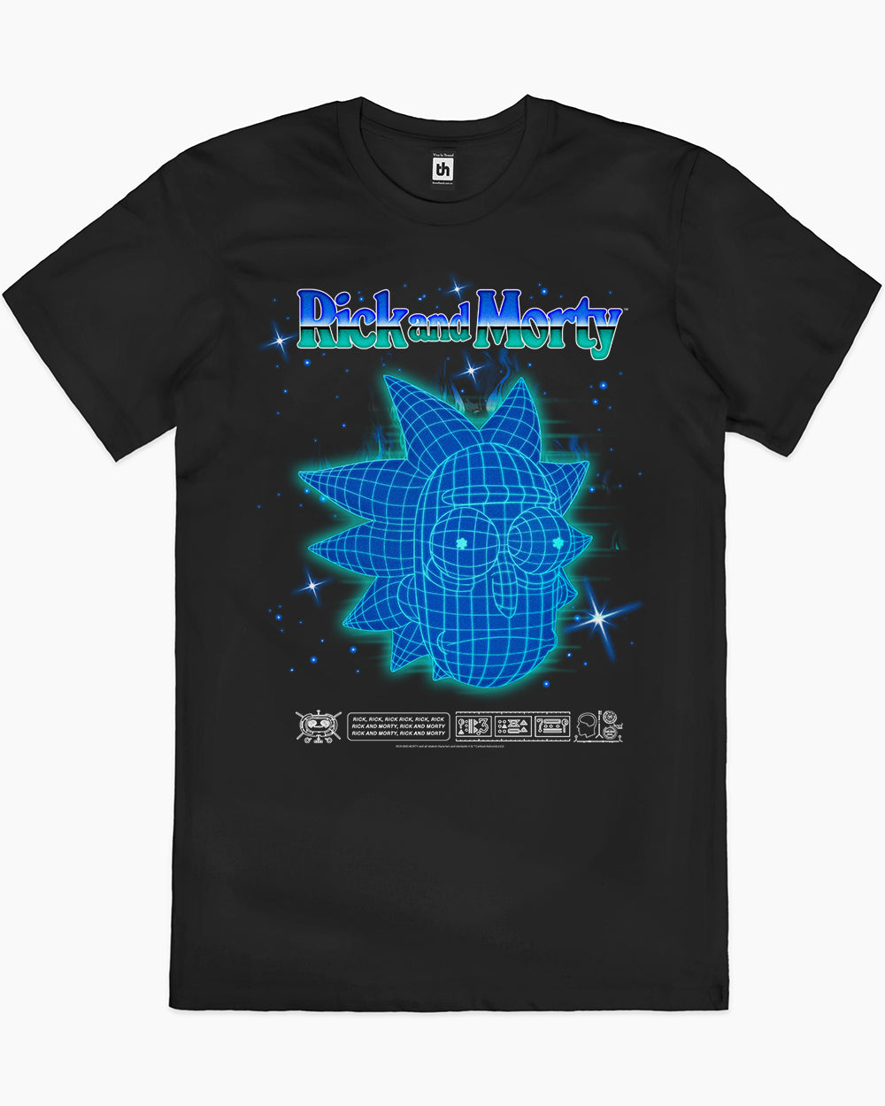 Rick and Morty Blueprint T-Shirt Europe Online #colour_black