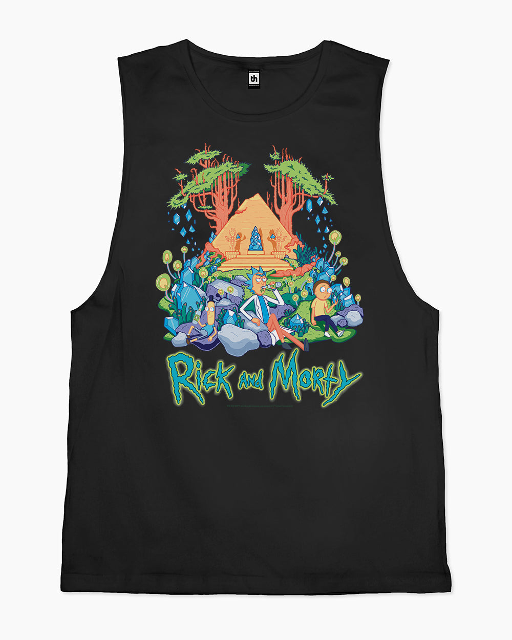 Rick and Morty Rest and Relaxation Tank Australia Online #colour_black